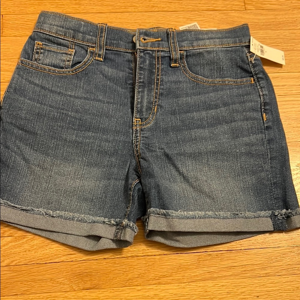 Old Navy Blue Cuffed Denim Shorts